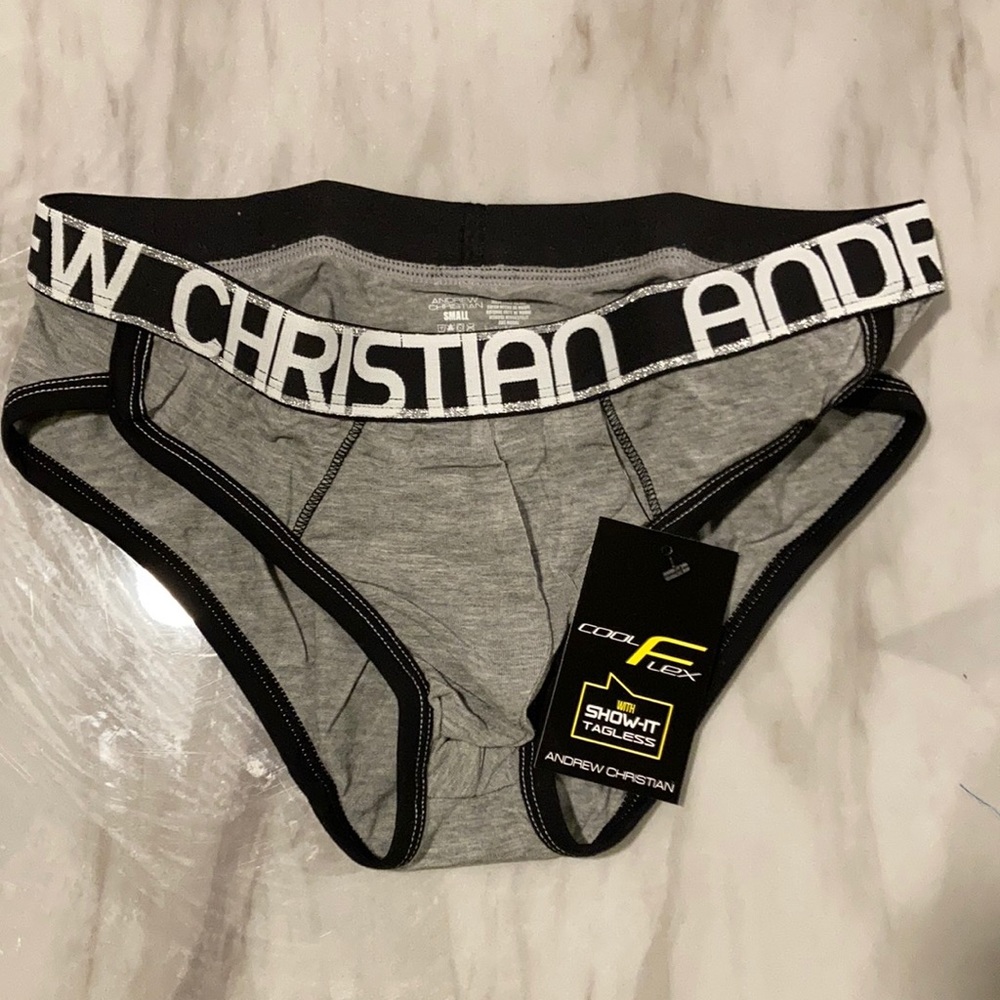 Andrew Christian cool flex w/show tagless briefs